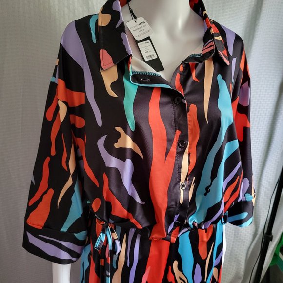 NWT Fashion Nova Multi-Color Pant Set, Color: Multi Color Size: 1X  NWT - Picture 12 of 13